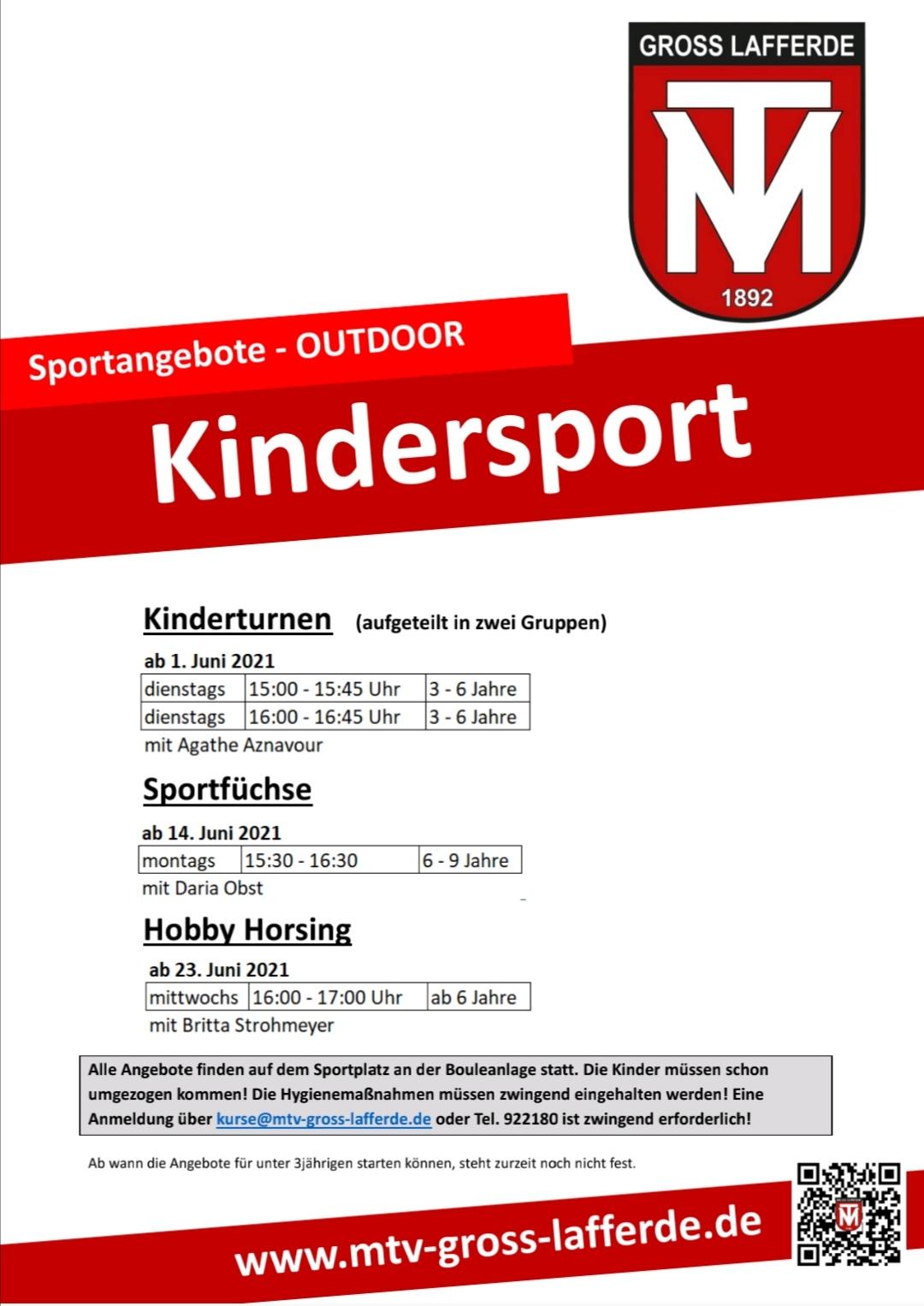 Kindersportangebote OUTDOOR