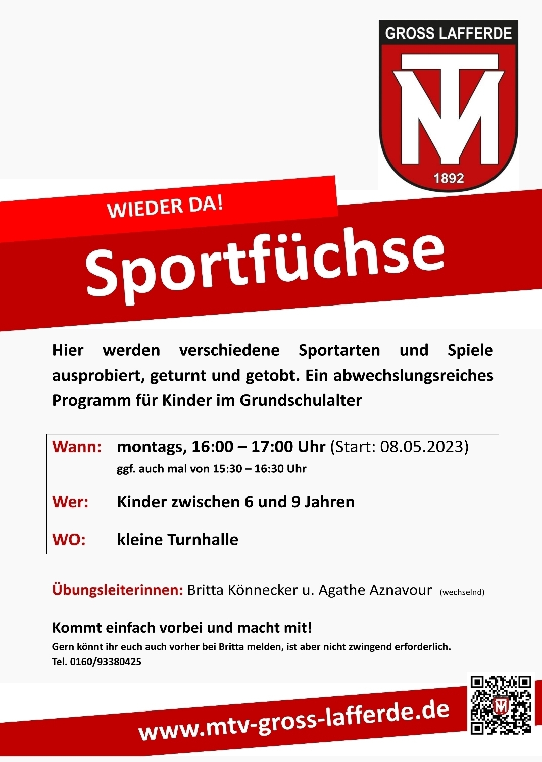 Sportfüchse – wieder zurück