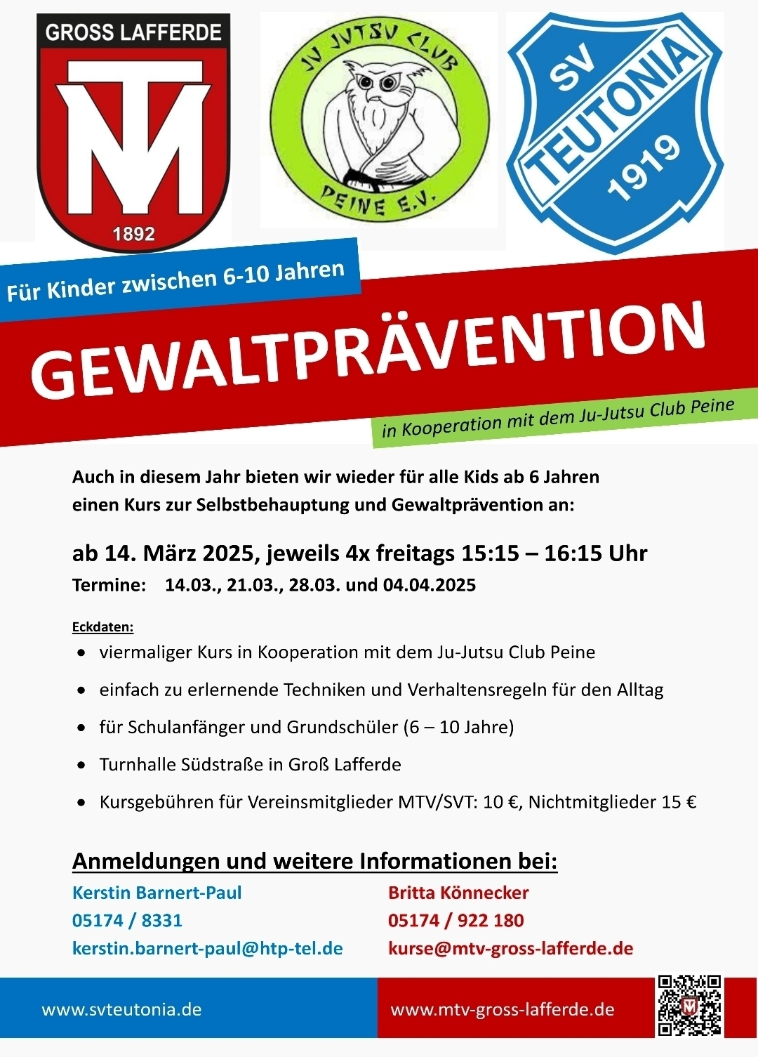 Gewaltpräventionstraining für Kids 2025