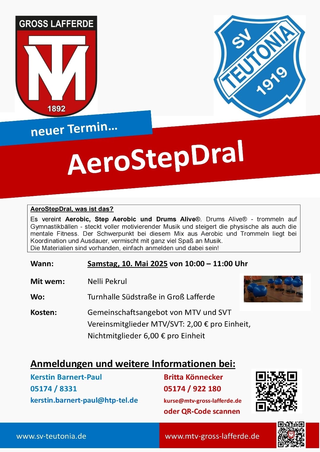 AeroStepDral mit Nelli – neuer Termin im Mai