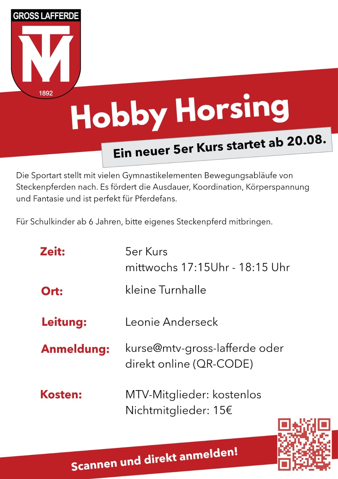 Hobby Horsing – ein neuer Kurs beginnt