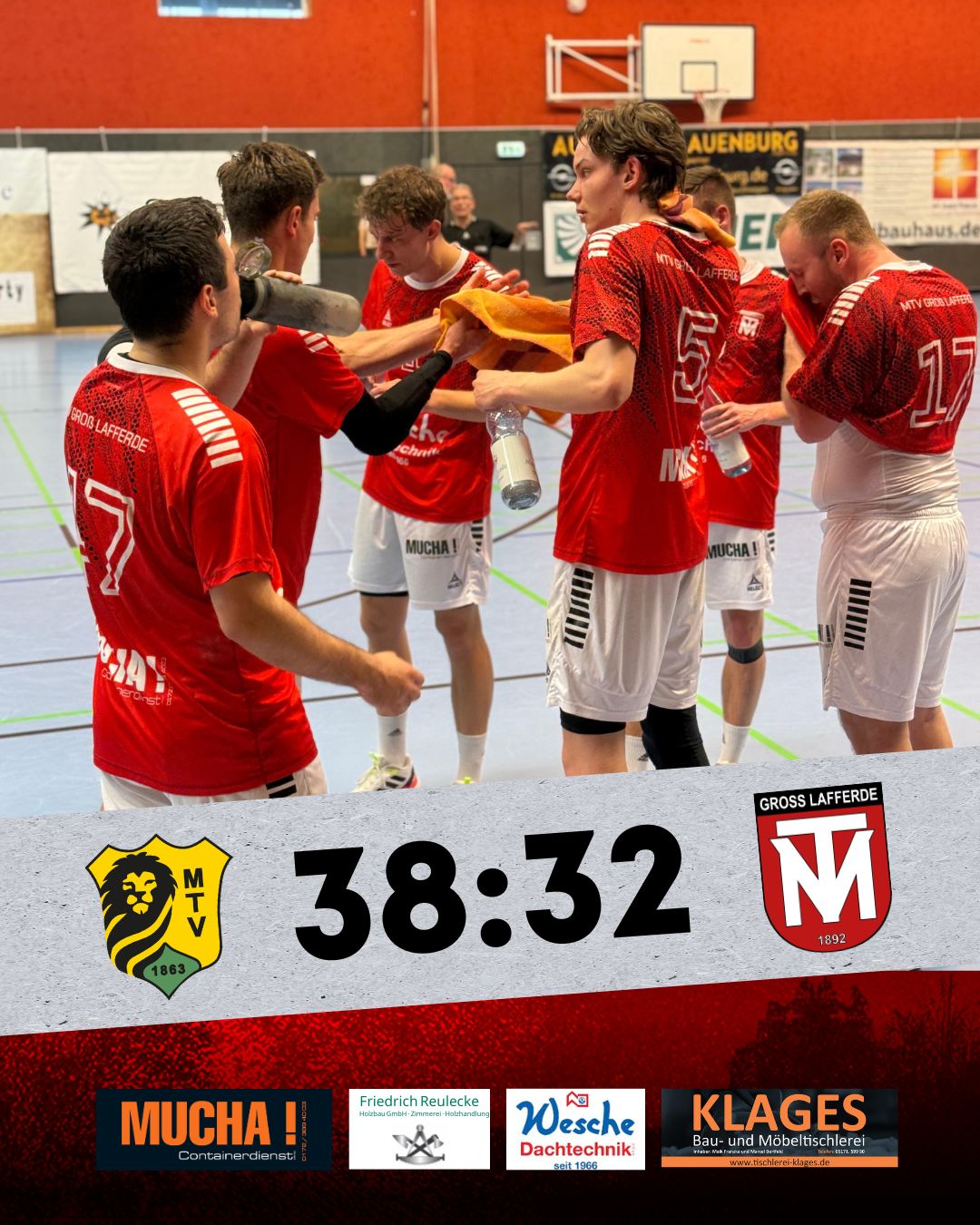 Kampfgeist wird nicht belohnt: Dezimierte Lafferder brechen erst spät ein.